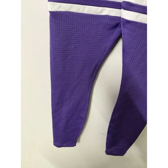 Bombshell Sportswear Purple High Rise Pocket Leggings XS Thigh Stripe Compressio - Picture 8 of 11